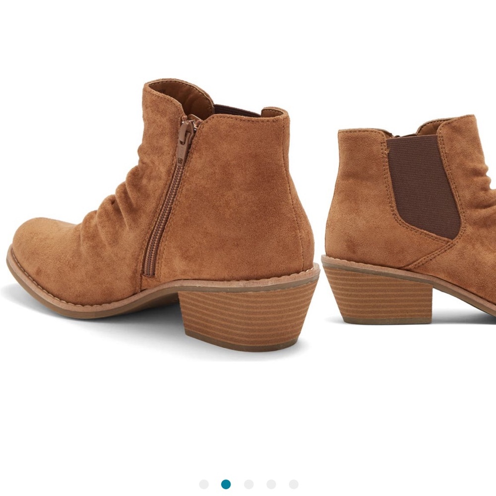 EUROSOFT Adeah Ruched Bootie brown 7.5 brown